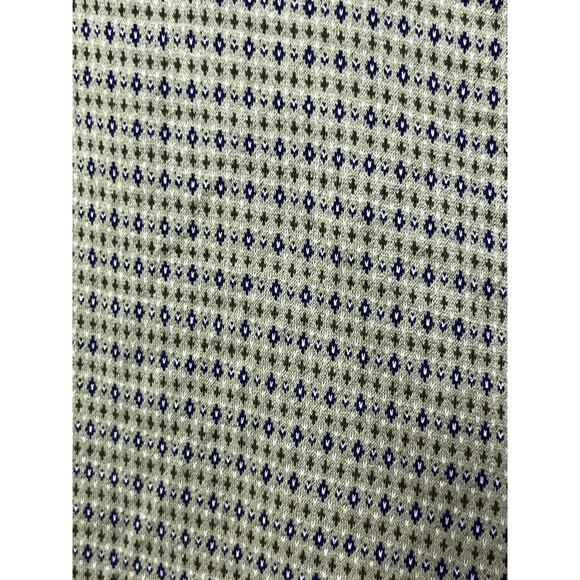 Bobby Jones Collection Men's XL Green Geo Print Short Sleeve 3 Button Golf Polo - Picture 8 of 9